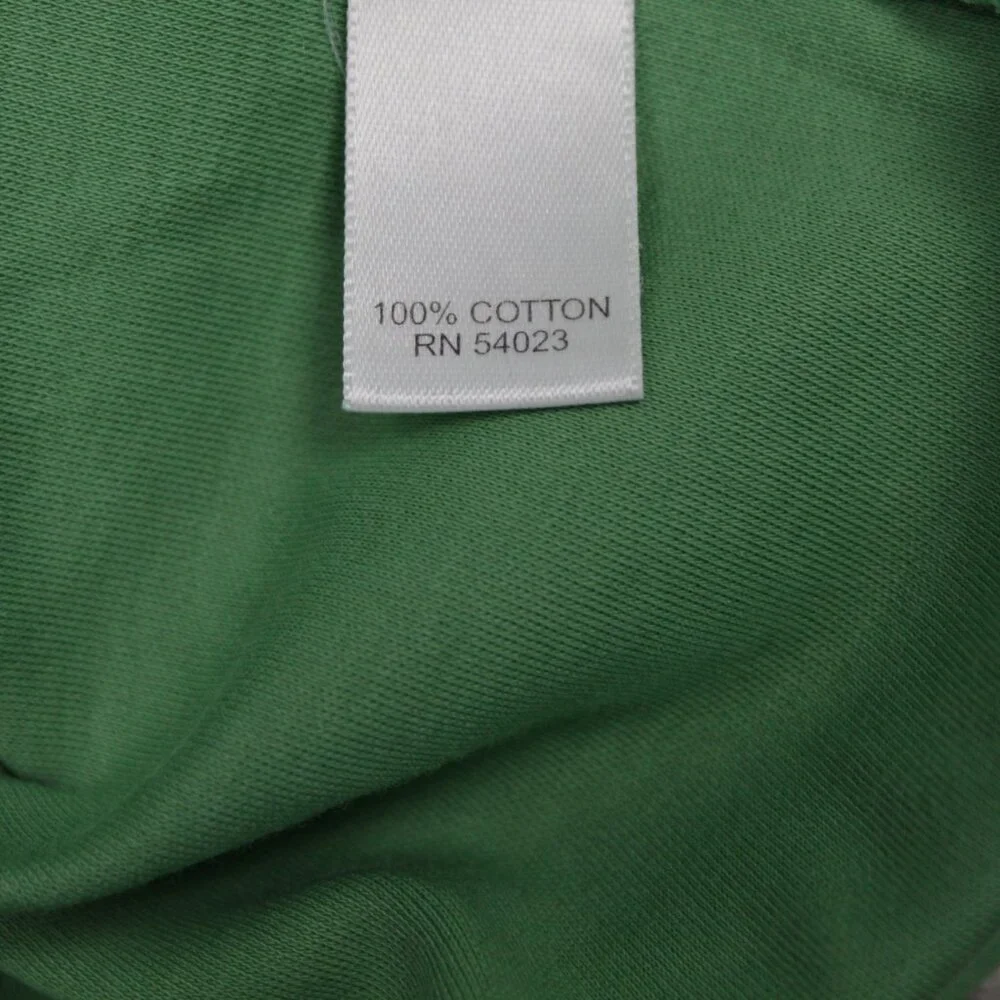 Banana Republic Polo Shirt Mens Medium Green 100% Cotton Short‎ Sleeve Pullover